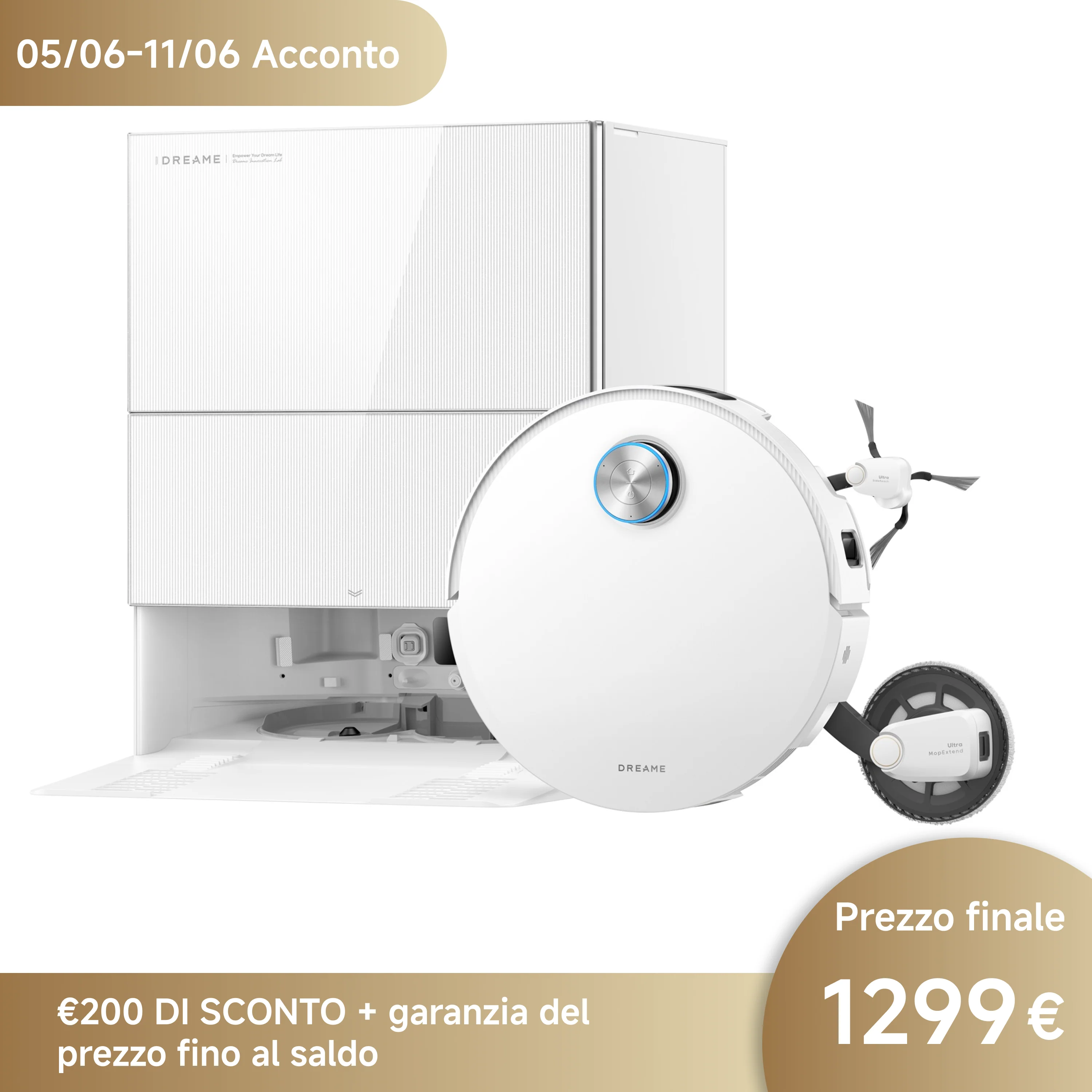 Dreame Robot Aspirapolvere X60 Pro Ultra Complete Acconto